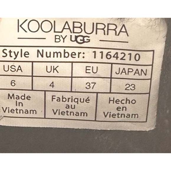 Koolaburra by UGG Deza Lace-Up Utility Boots Womens Size 6 Black Suede New $120 - Picture 13 of 15